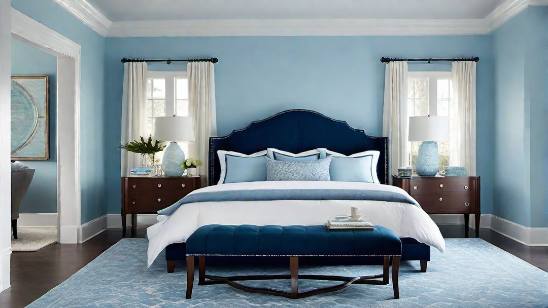 1. Tranquil Blues: Creating a Calming Bedroom Atmosphere