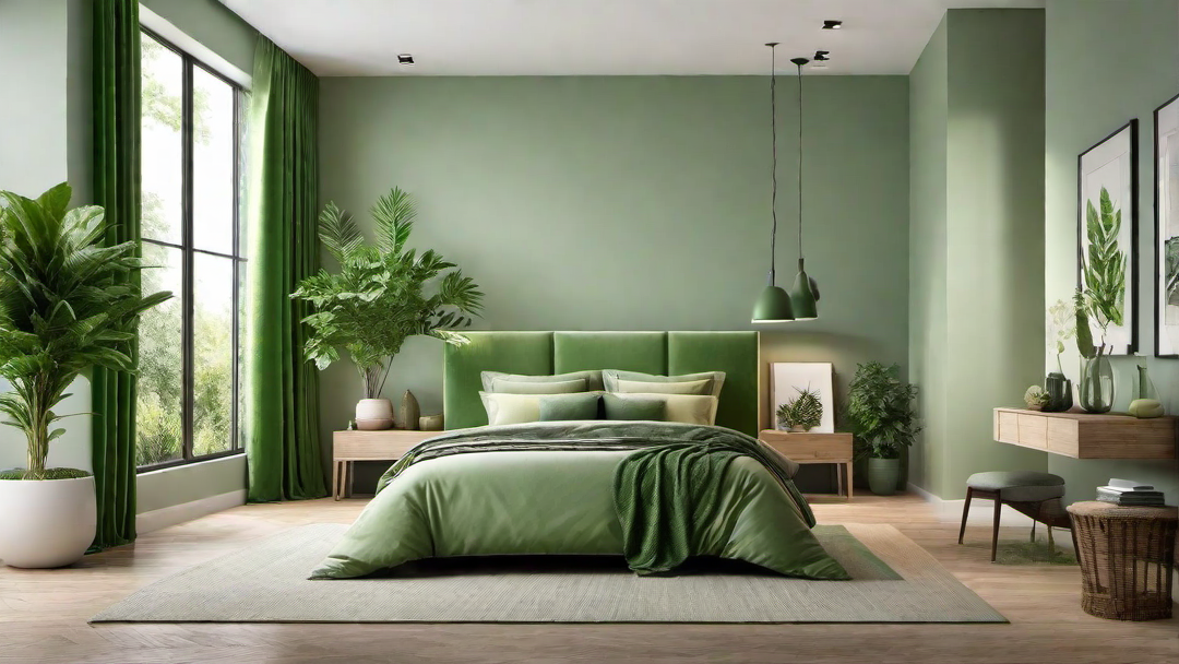 6. Serene Greens: Bringing the Outdoors into Bedroom Spaces