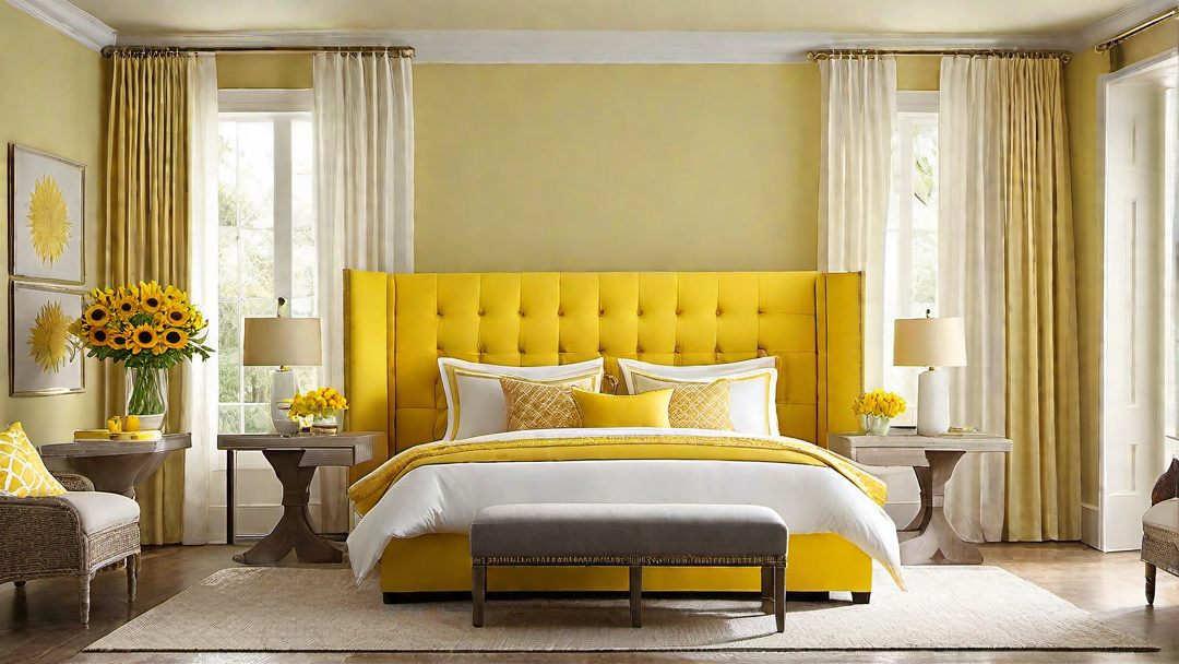 7. Sunny Yellows: Welcoming and Cheerful Bedroom Hues