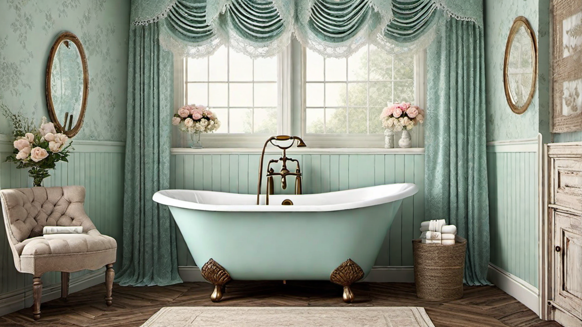 Antique Enchantment: Clawfoot Tub and Vintage Faucets