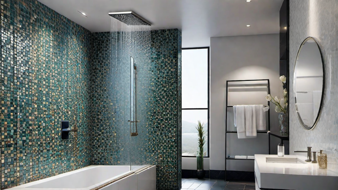 Artistic Expression: Mosaic Tile Designs for Corner Showers