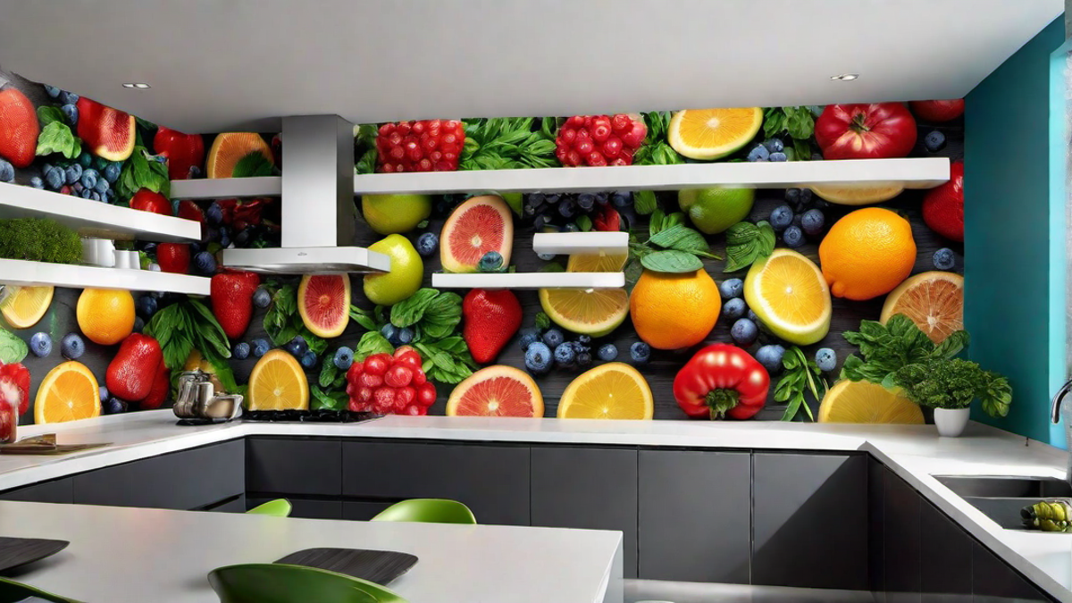 Artistic Flair: Colorful Kitchen Wall Murals and Artwork