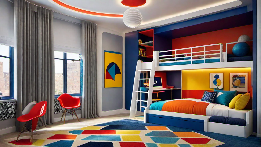 Artistic Haven: Creative Boys Bedroom Design