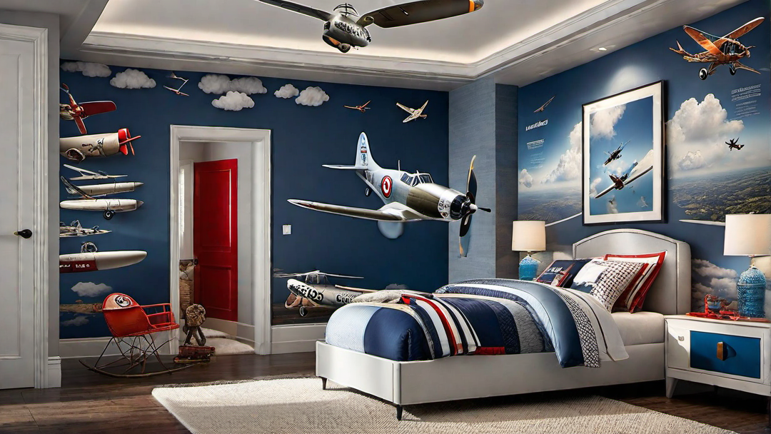Aviation Adventure: Airplane-Inspired Boys Bedroom