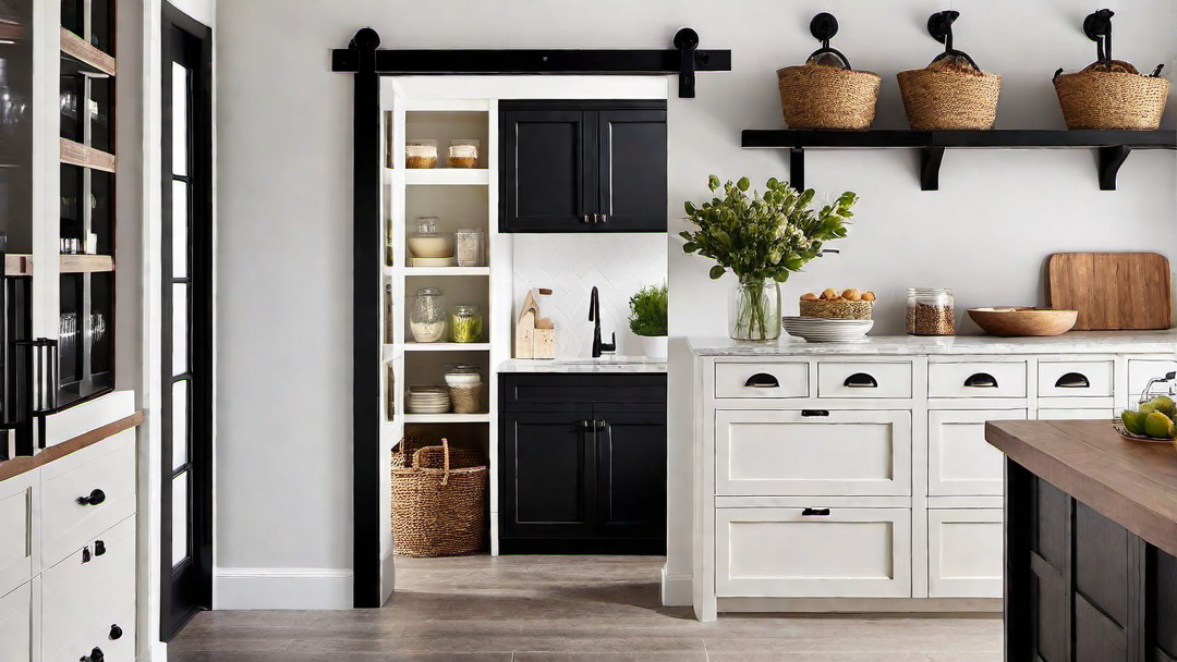 Barn Door Pantry: A Touch of Authentic Farmhouse Elegance