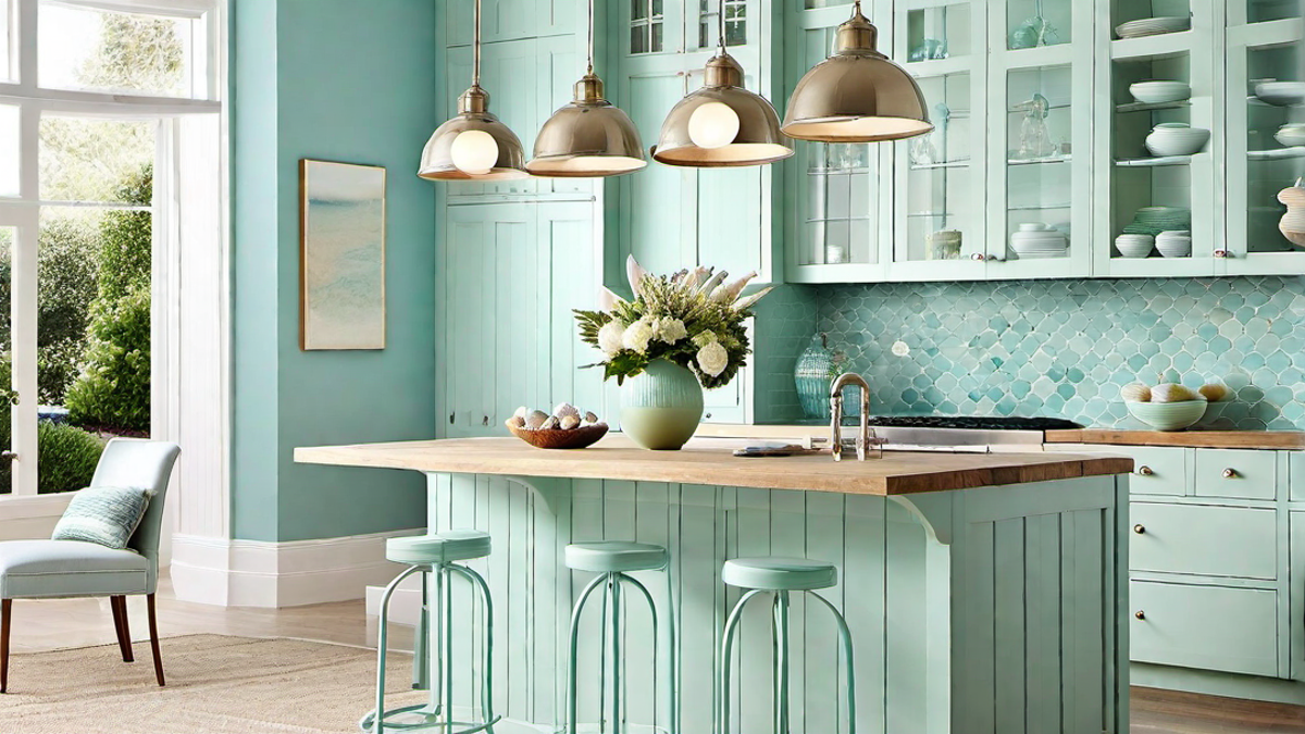 Beachy Vibes: Pastel Colors and Ocean-Inspired Decor for Coastal Kitchen