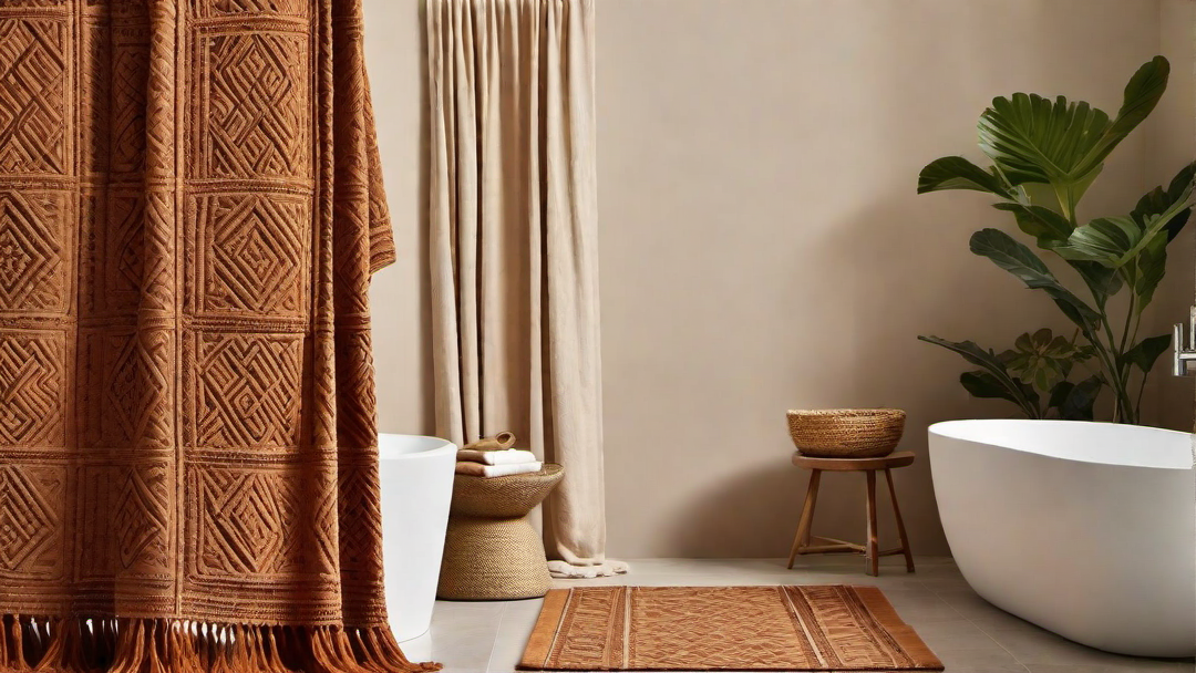 Bohemian Flair: Incorporating Earth Tone Patterns and Textiles in Bathrooms