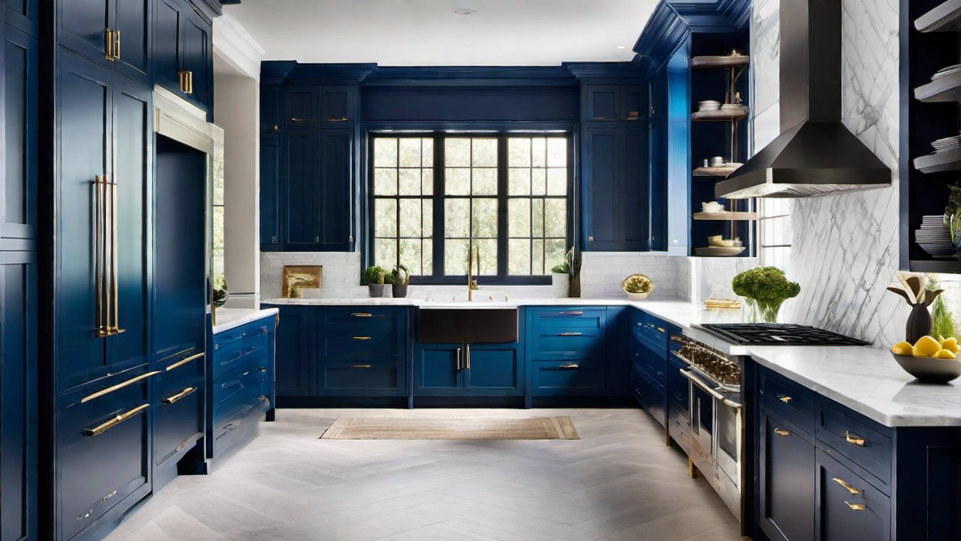 Bold Blue Cabinetry: Making a Statement in the Kitchen