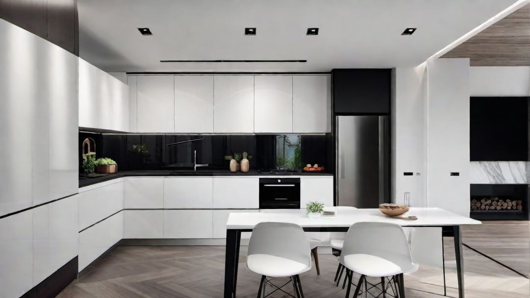 Bold Contrast: Black and White Kitchen Design