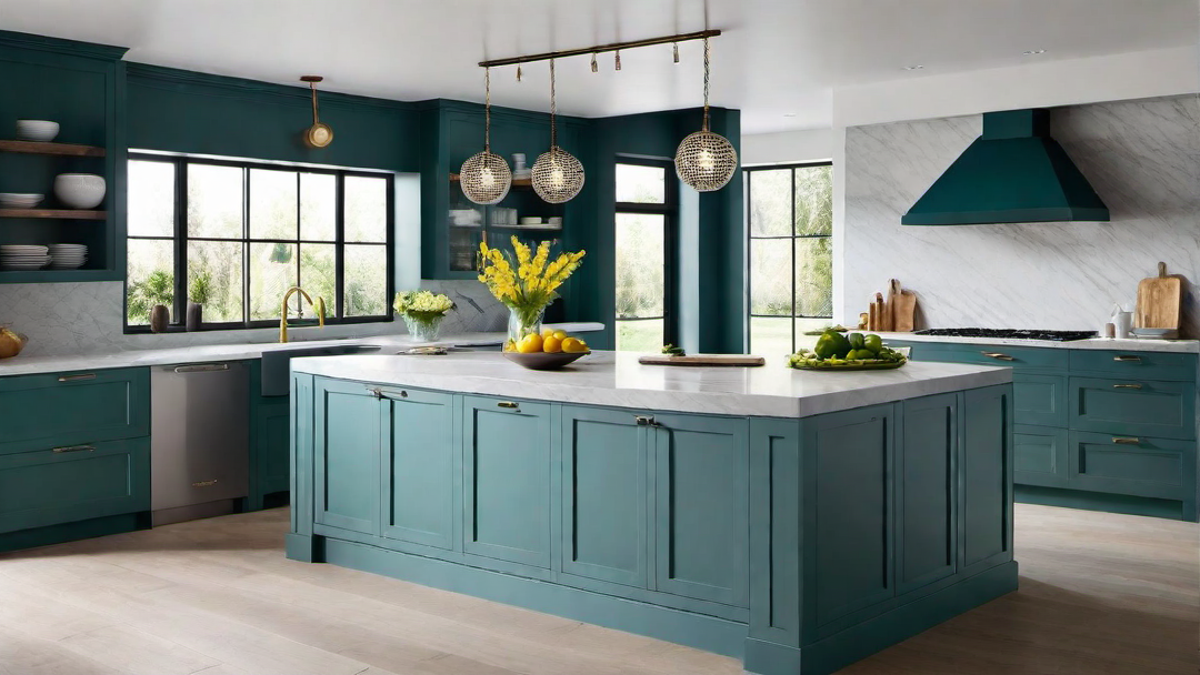 Bold Statements: Kitchen Islands in Vibrant Colors