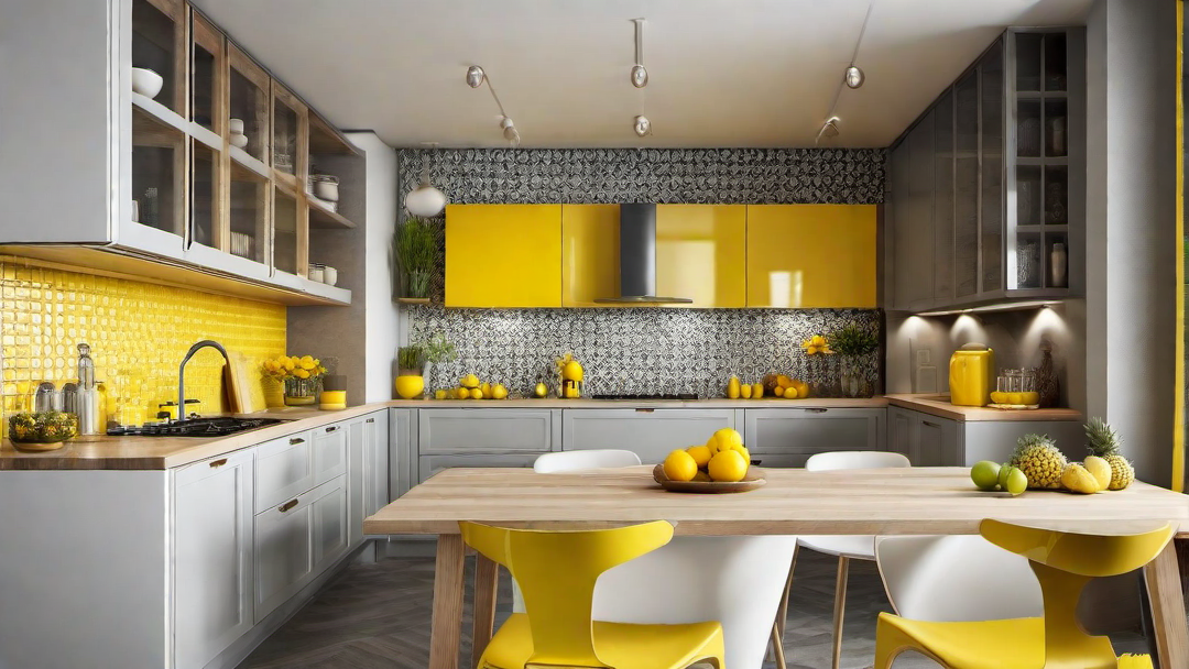 Bright Yellow Accents: Adding Sunshine to the Kitchen