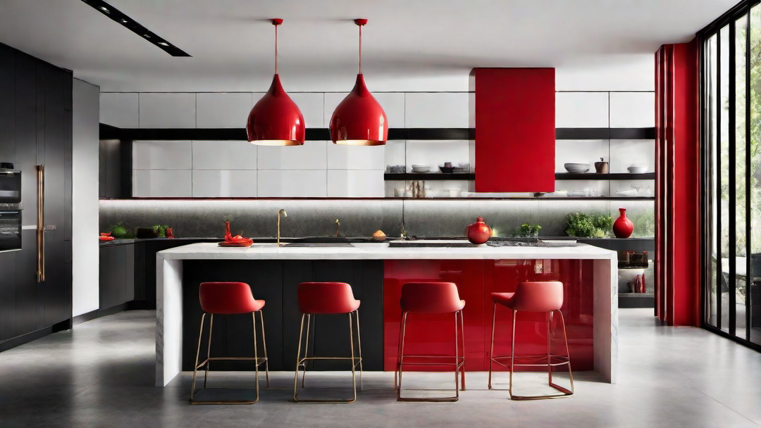 Chic and Stylish: Red Kitchen Bar Stools