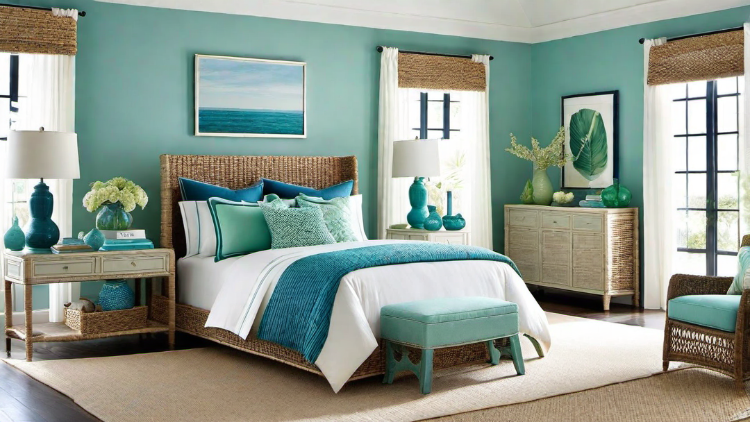 Coastal Escape: Cool Blues and Greens for a Tranquil Master Bedroom