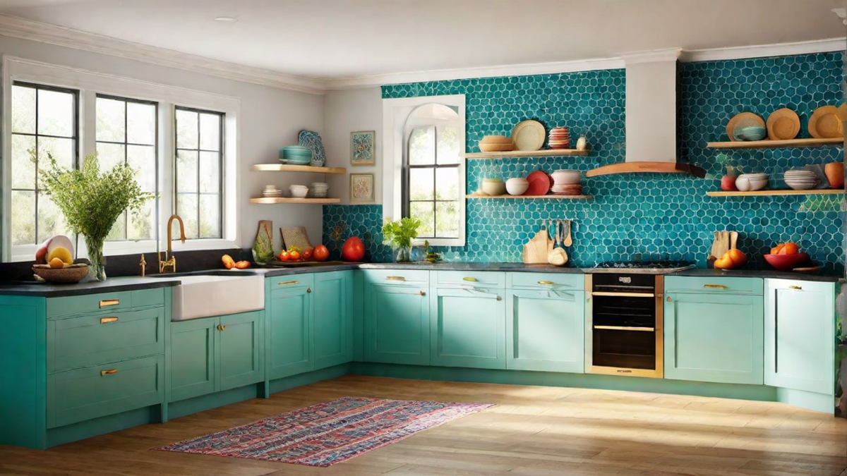 Colorful Cottage: Vibrant Hues in Kitchen Design