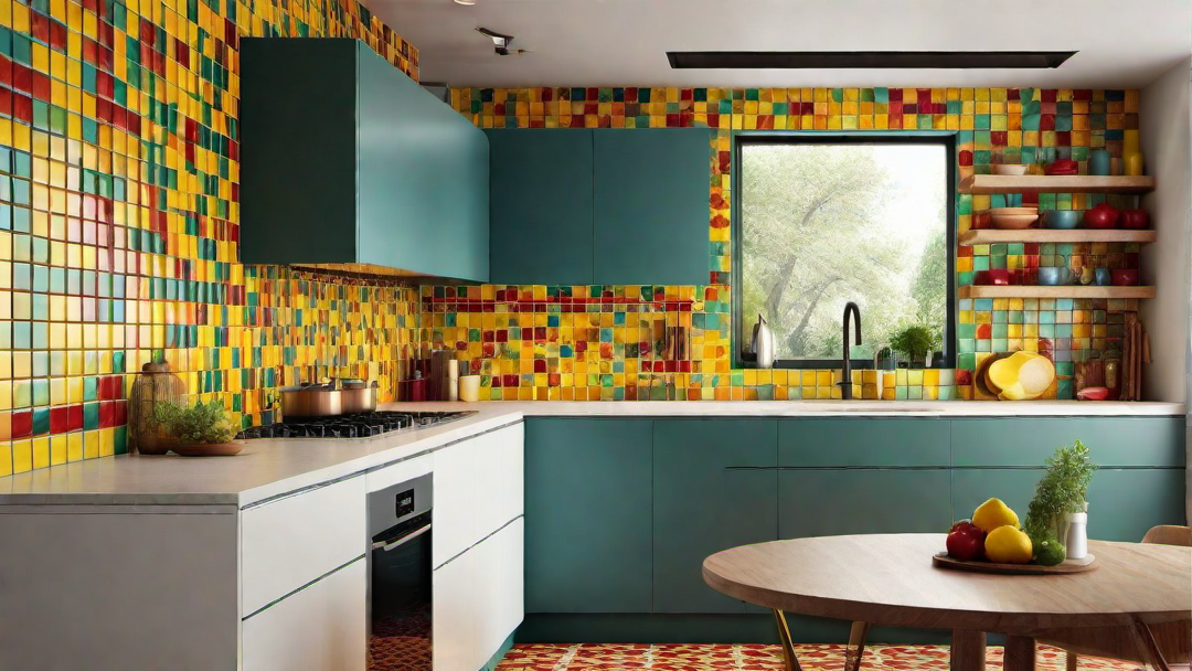 Colorful Kitchen Mosaic: Exploring a Diverse Range of Hues