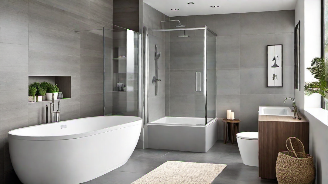Contemporary Sophistication: Small Bathroom Tub and Shower Inspiration