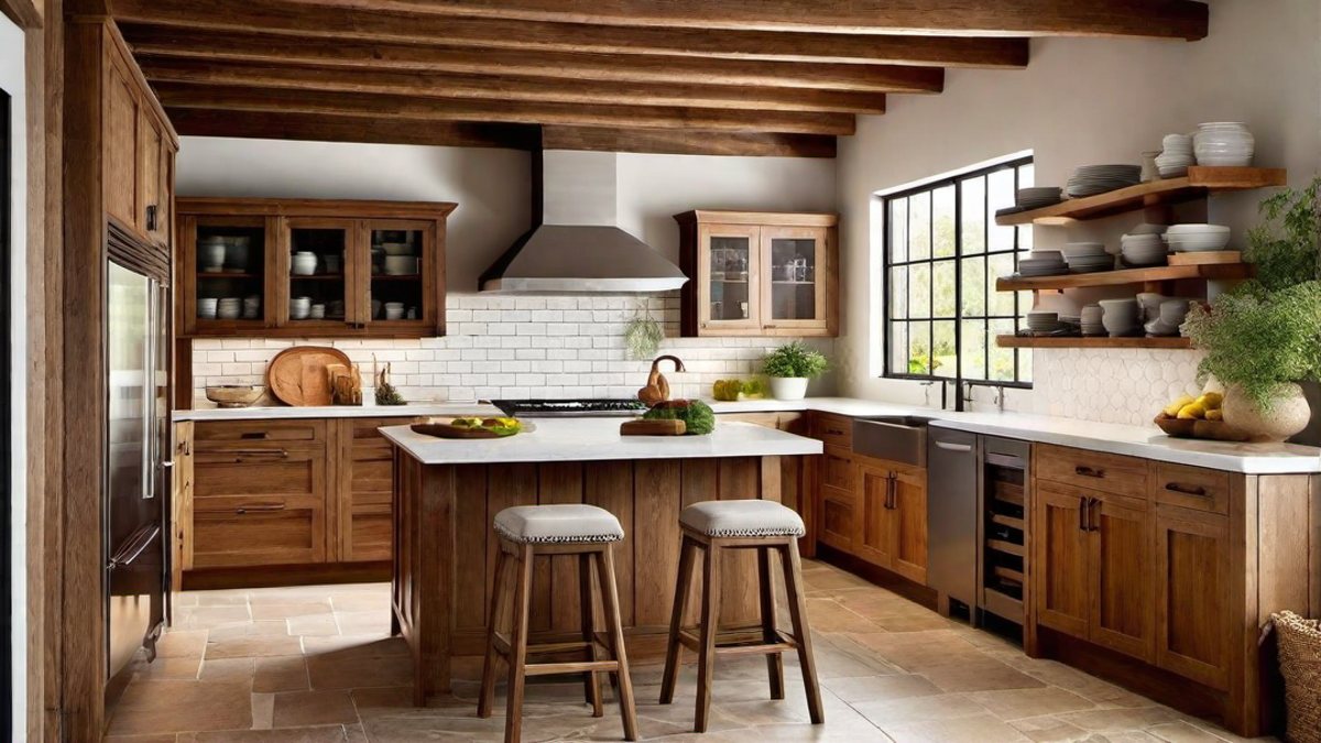 Cozy and Inviting: Cottage Kitchen with Warm Wood Accents