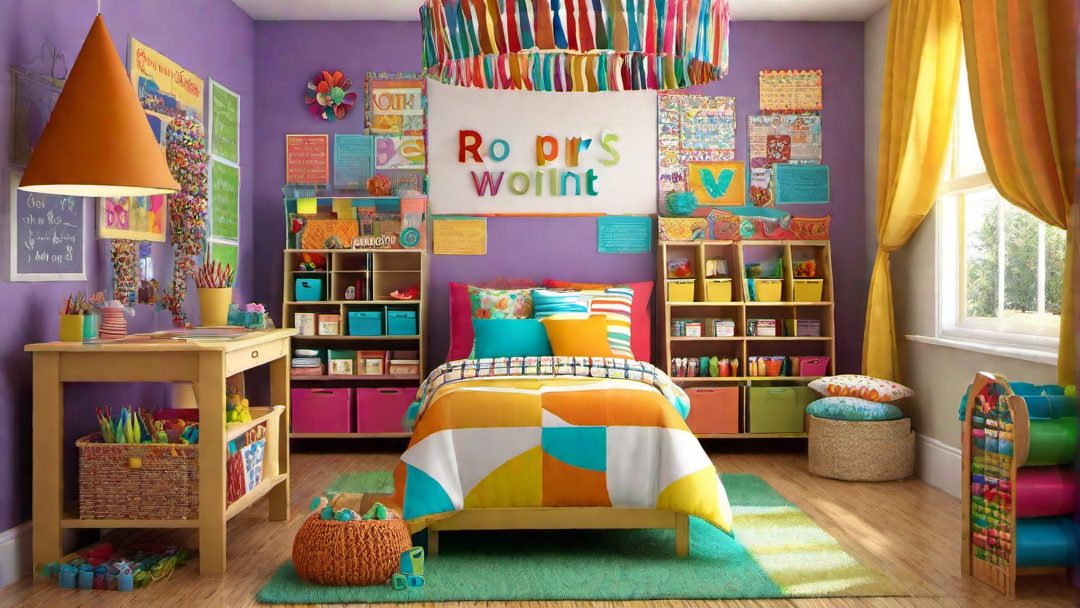 Creative Corner: Artistic and Playful Girls Bedroom