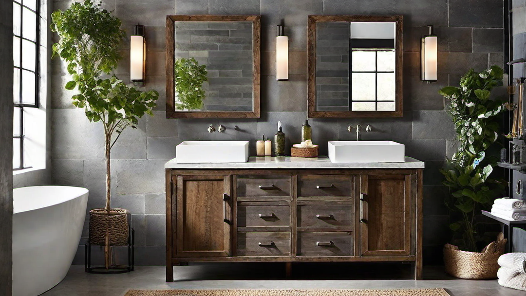Earthy Industrial: Raw and Weathered Finishes in Bathroom Design