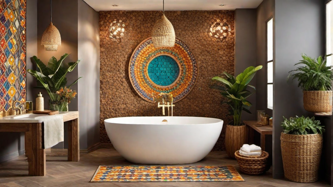 Earthy Tones: Rustic Colorful Bathroom Ideas