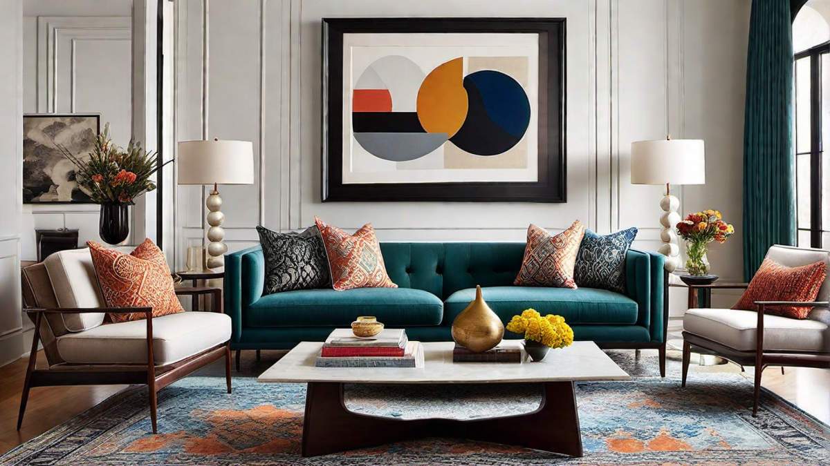 Eclectic Mix: Blending Different Styles and Periods in Contemporary Living Room Design