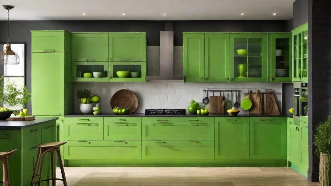 Eclectic Style: Chartreuse Green Kitchen Cabinet Hardware