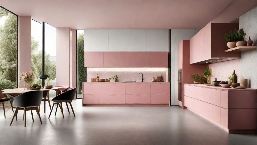 Eco-Friendly Charm: Sustainable Pink Kitchen Materials