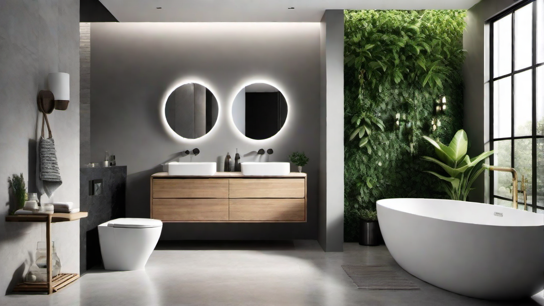 Eco-Friendly Choices: Sustainable Greyscale Bathroom Design
