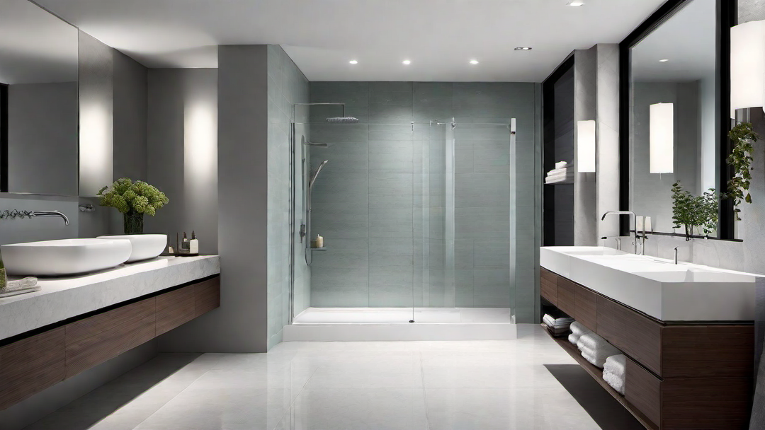 Efficiency and Style: Compact Shower-Only Bathroom Layout