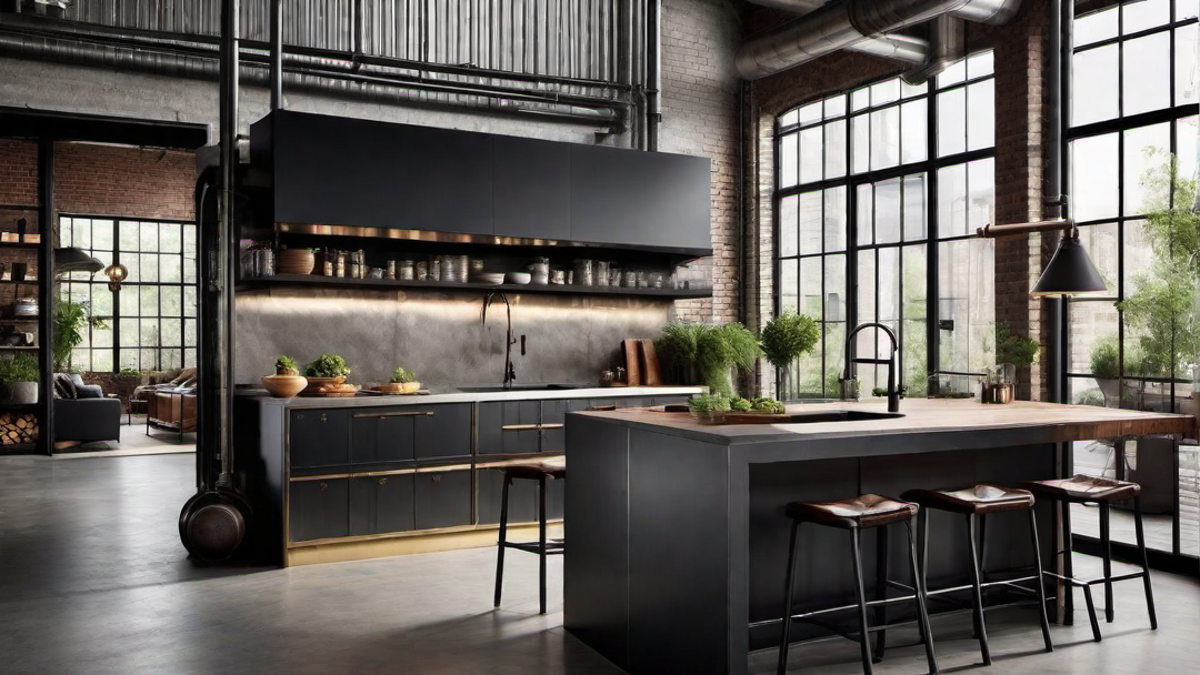 Exposed Pipes and Ductwork: Embracing the Industrial Aesthetic in Kitchen Design