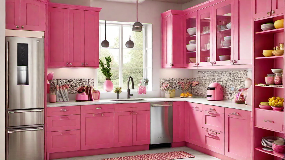 Family-Friendly Fun: Pink Kitchen with Kid-Friendly Features