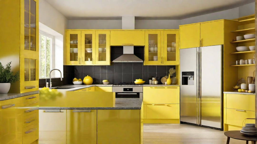 Family-Friendly: Yellow Kitchen with Ample Storage