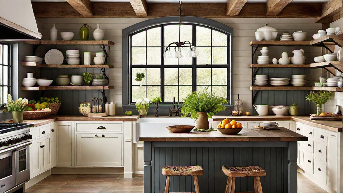 Farmhouse Charm: Cottage Kitchen with Rustic Details