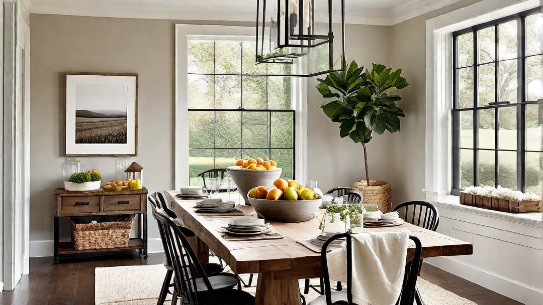 Farmhouse Dining Area: Creating a Cozy Nook for Family Meals