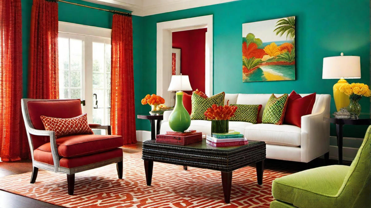 Festive Fiesta: Bold and Energetic Living Room Paint Colors for Entertaining
