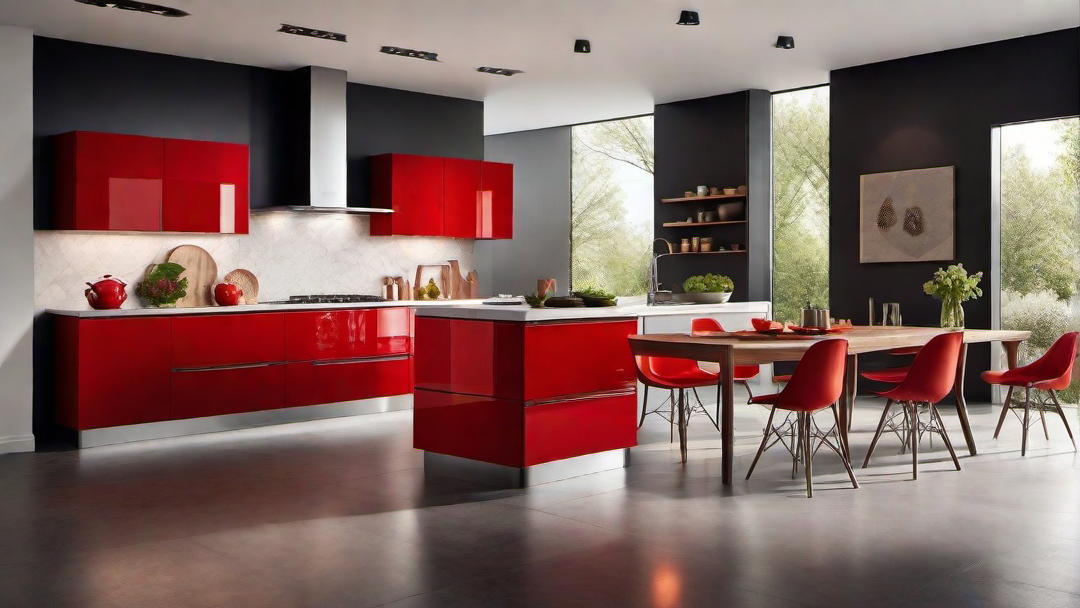Fiery Red Appliances: Adding Drama to the Kitchen