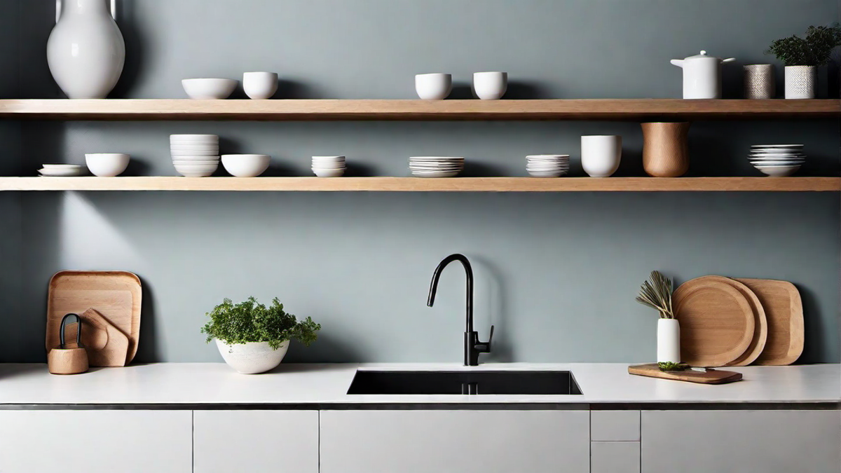 Functional Simplicity: Open Shelving and Clean Lines