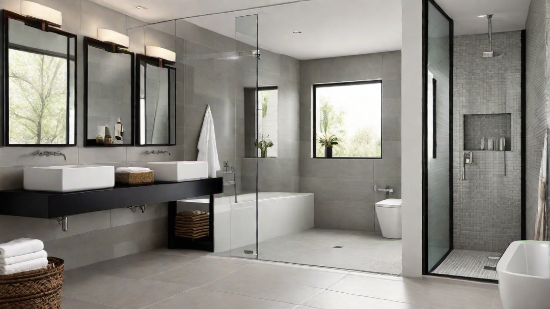 Geometric Elegance: Angular Shapes in Shower-Only Bathroom Design
