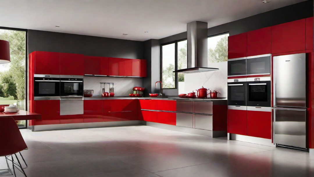 Glamorous Touch: Red Kitchen Utensils and Cookware