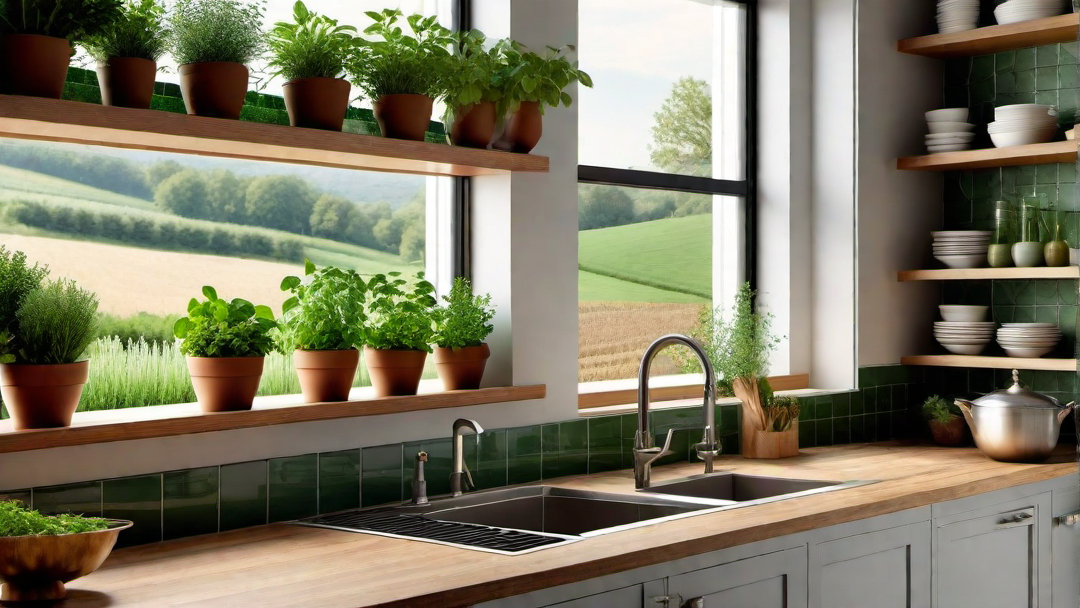 Herb Garden Window: Bringing Greenery into the Kitchen