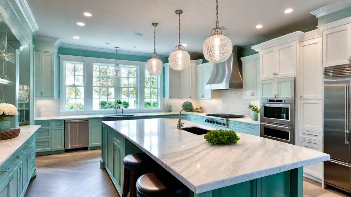 Luxurious Coastal: High-end Finishes and Elegant Details in Kitchen