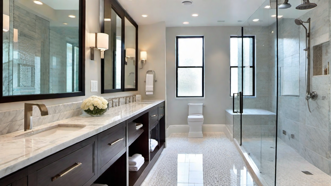Luxury at its Finest: Expansive Shower-Only Bathroom Layout