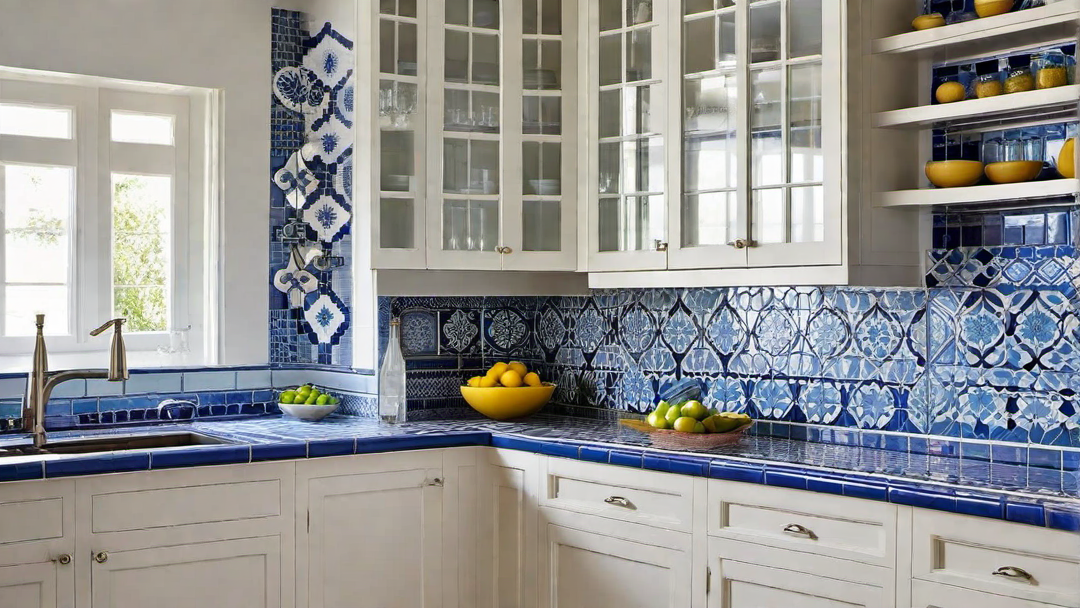 Mediterranean Inspiration: Blue and White Tile Kitchen