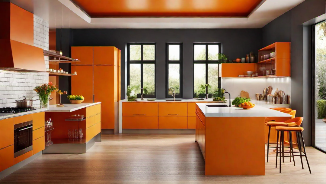 Mellow Orange Tones: Creating a Warm and Inviting Kitchen