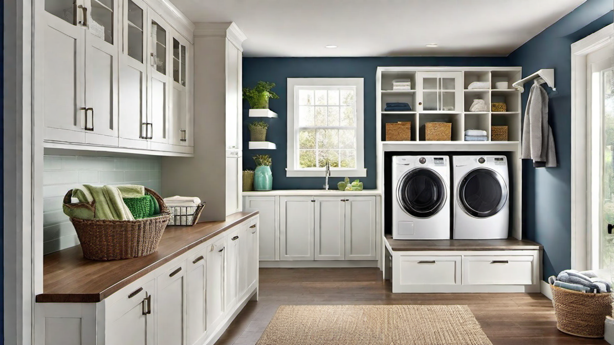 Multi-Purpose Space: Laundry Room and Mudroom Combo