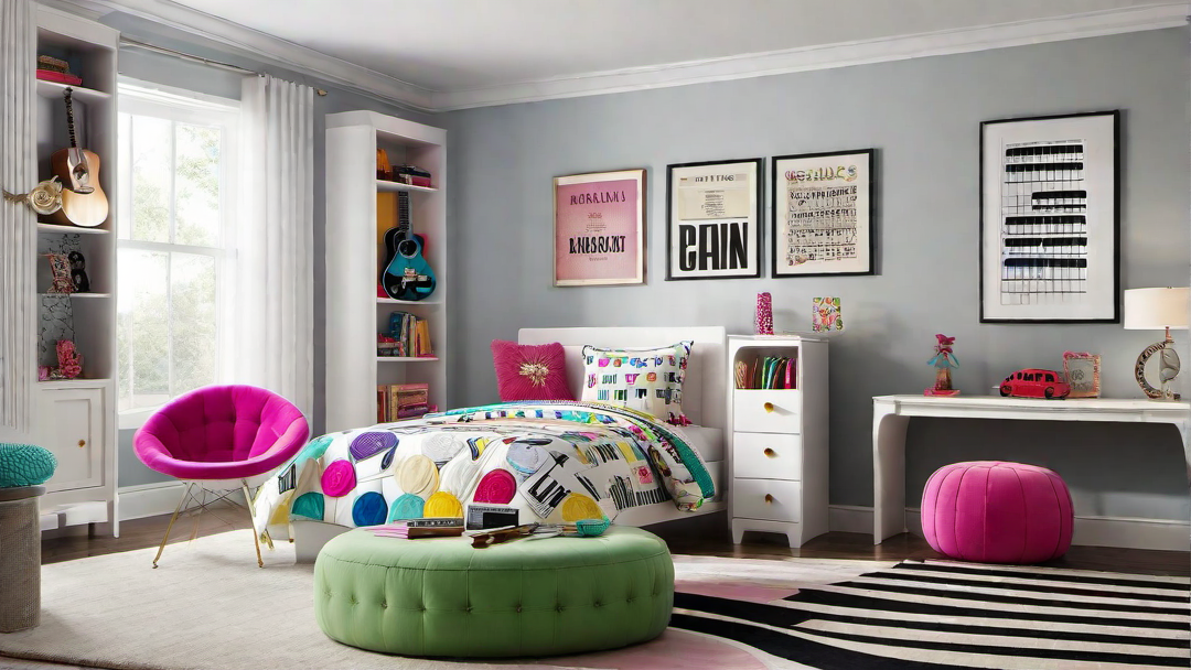 Music Mania: Melodic and Musical Girls Bedroom