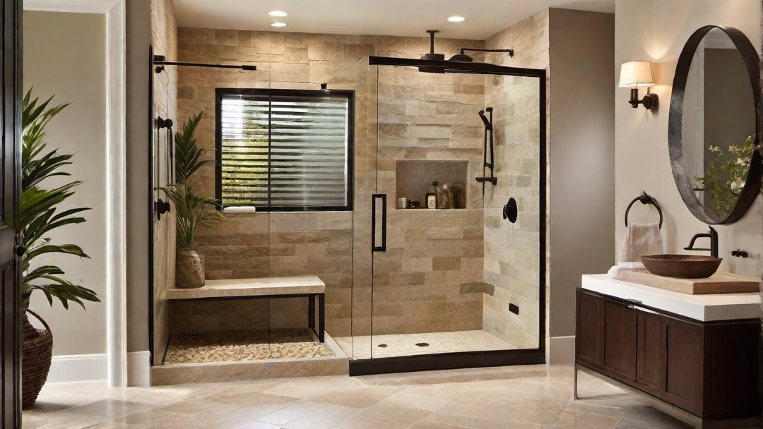 Natural Elements: Stone Accents in Corner Shower Designs