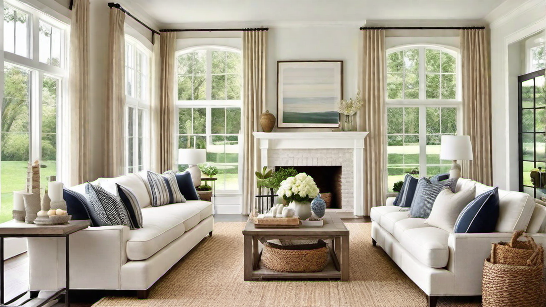Natural Light: Large Windows and Sheer Drapes for Airy Feel