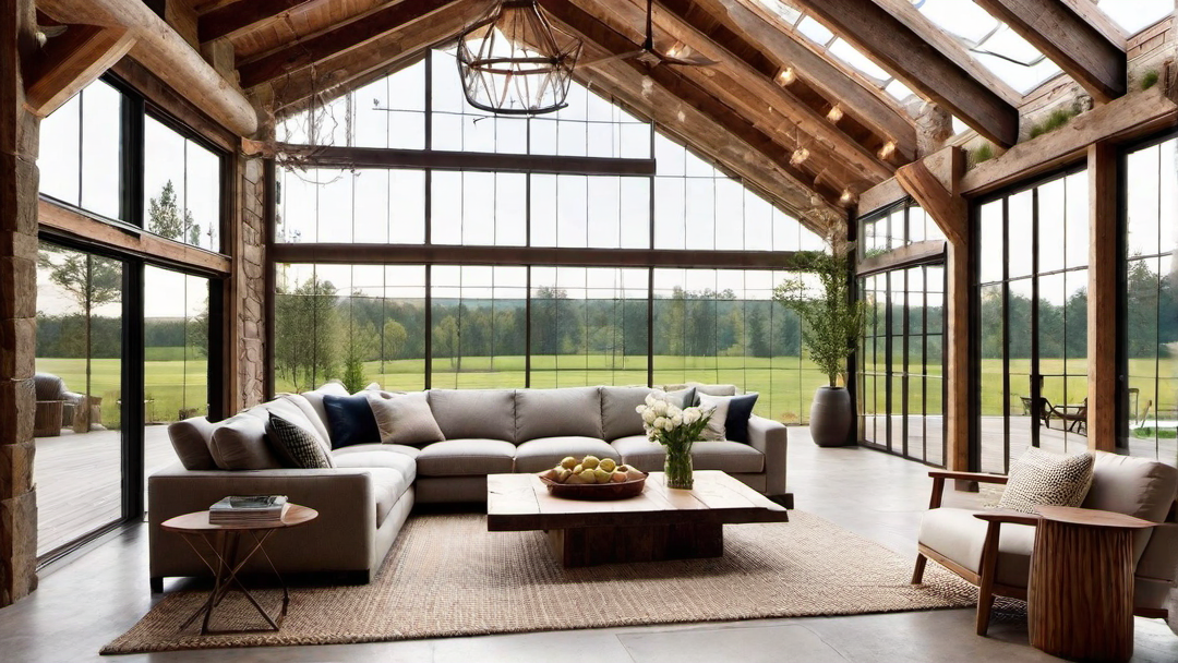 Natural Light and Large Windows: Barn Dominium Design
