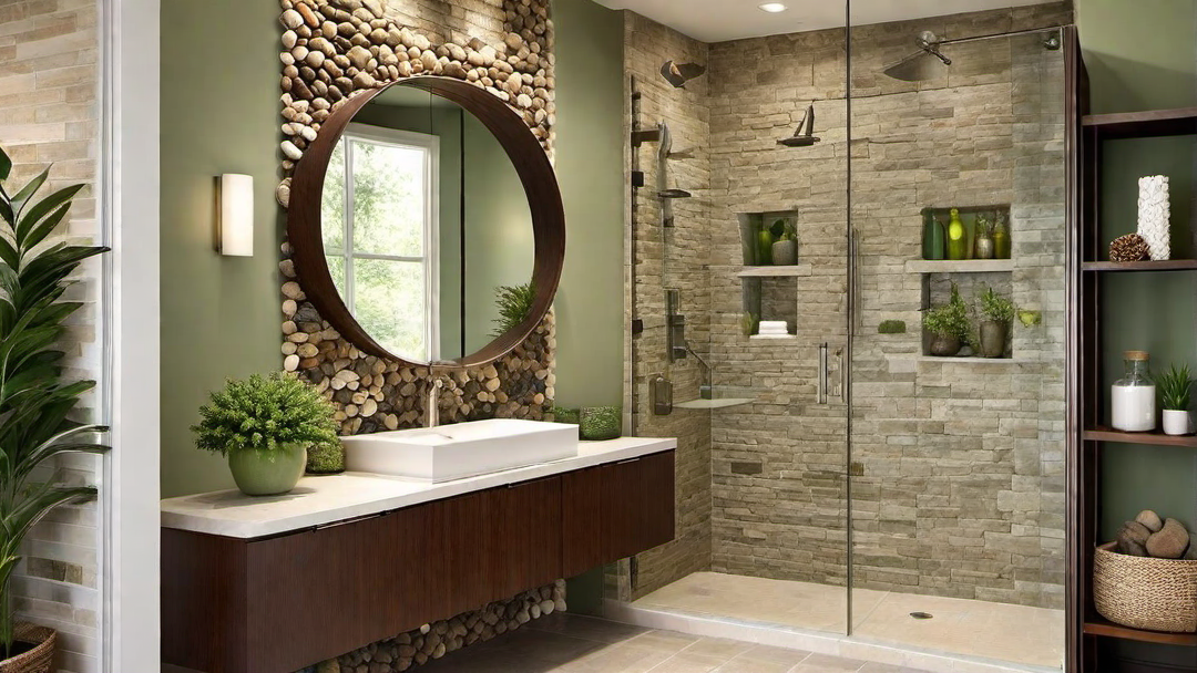 Nature-inspired Tranquility: Shower-Only Bathroom with Earthy Accents